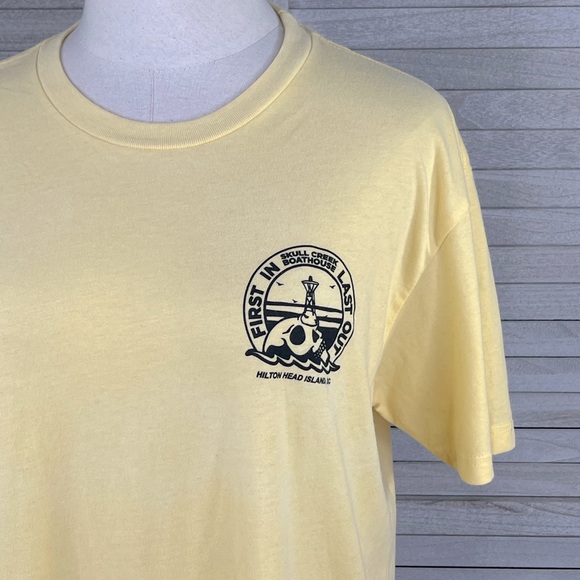 NEXT LEVEL APPAREL Hilton Head Island Casual Tee Yellow-Medium - Picture 2 of 3